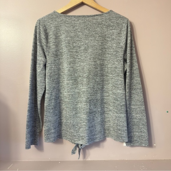 Talbots Sparkly Longsleeve Top Gray Women Size L - Picture 6 of 6